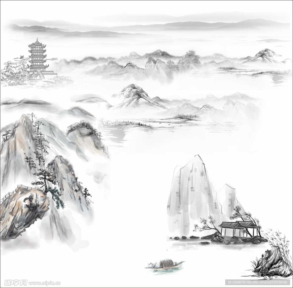 水墨画