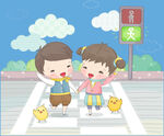 儿童安全过马路