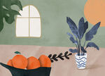 植物手绘插画装饰画