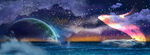 创意星空合成海报图片