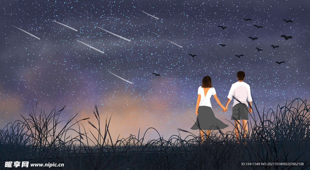  创意星空合成海报图片