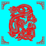 舞龙剪纸