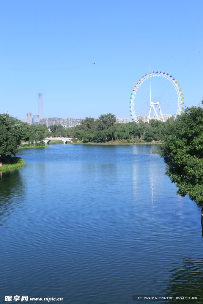 龙潭中湖风景 