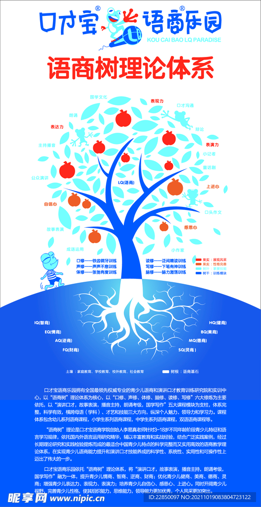 语商树理论体系展架海报