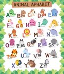 卡通动物英文字母表