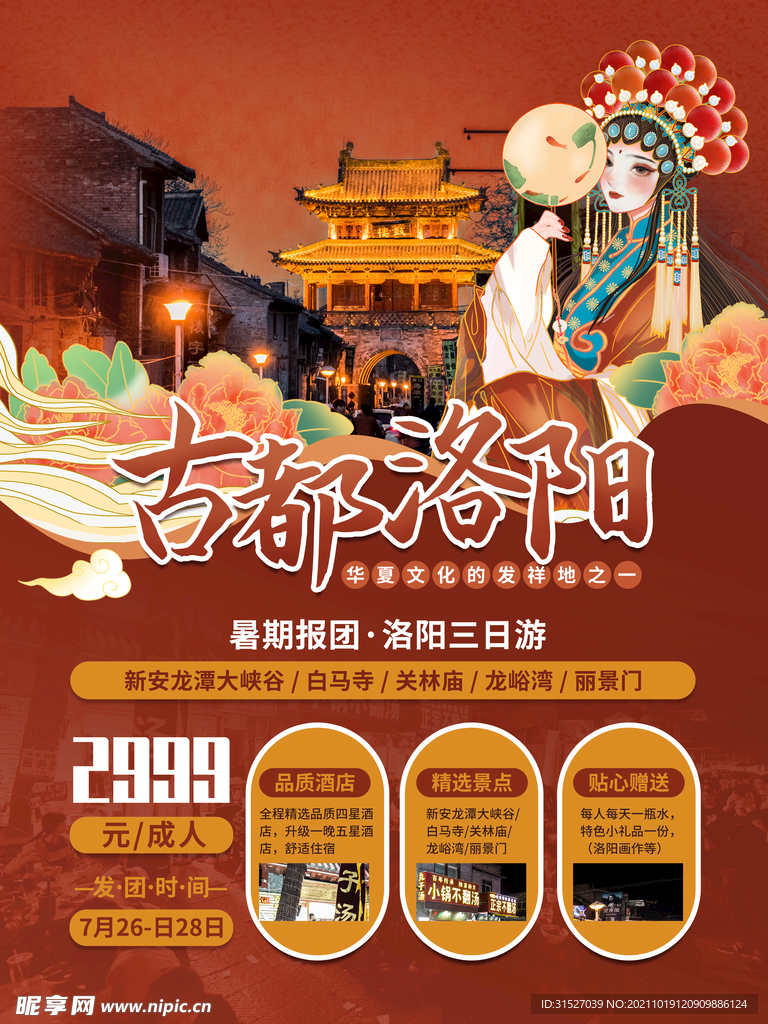 河南洛阳旅游海报