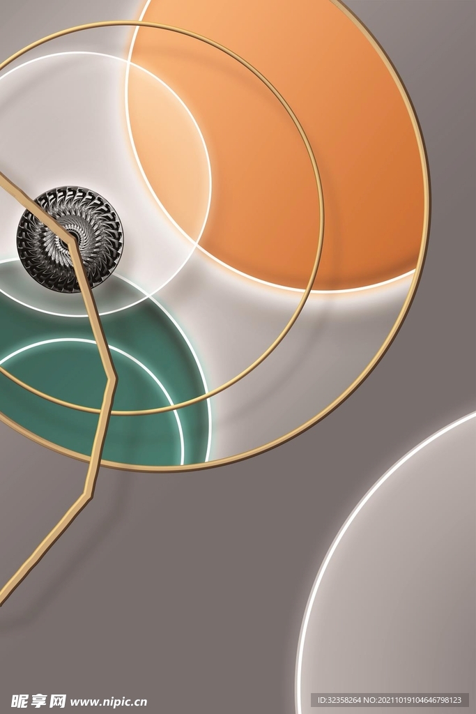 抽象立体几何图形装饰画