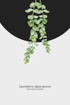植物字母挂画装饰画