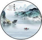 意境禅意山水水墨画装饰画