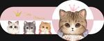 猫咪卡通挂画