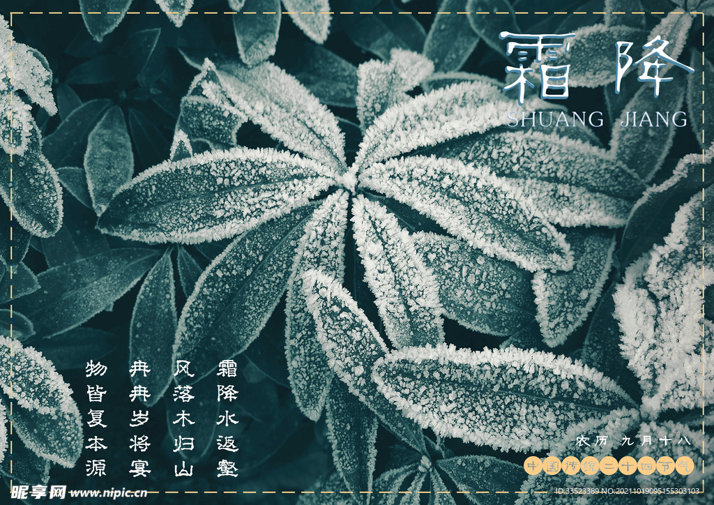 霜降海报