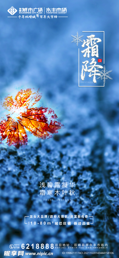 地产霜降海报