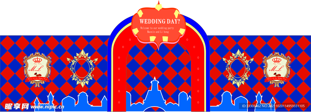 婚礼背景套图