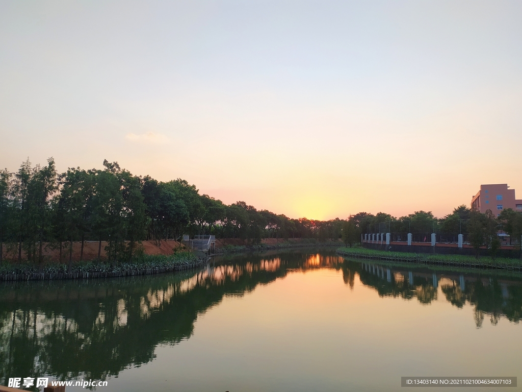 麻二公园 水乡河道