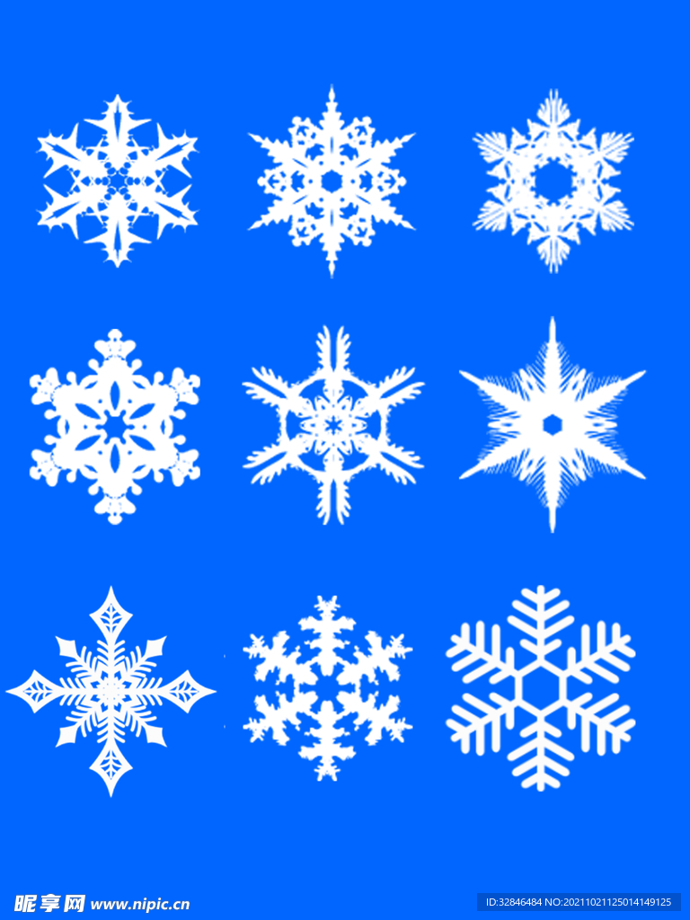 冬天雪花飘雪素材