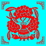 花瓶剪纸