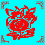花卉剪纸