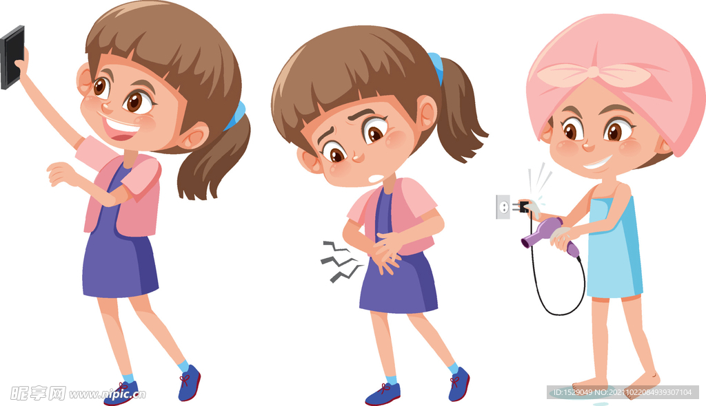 卡通女孩 