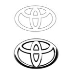 丰田车标 矢量Logo 汽车标
