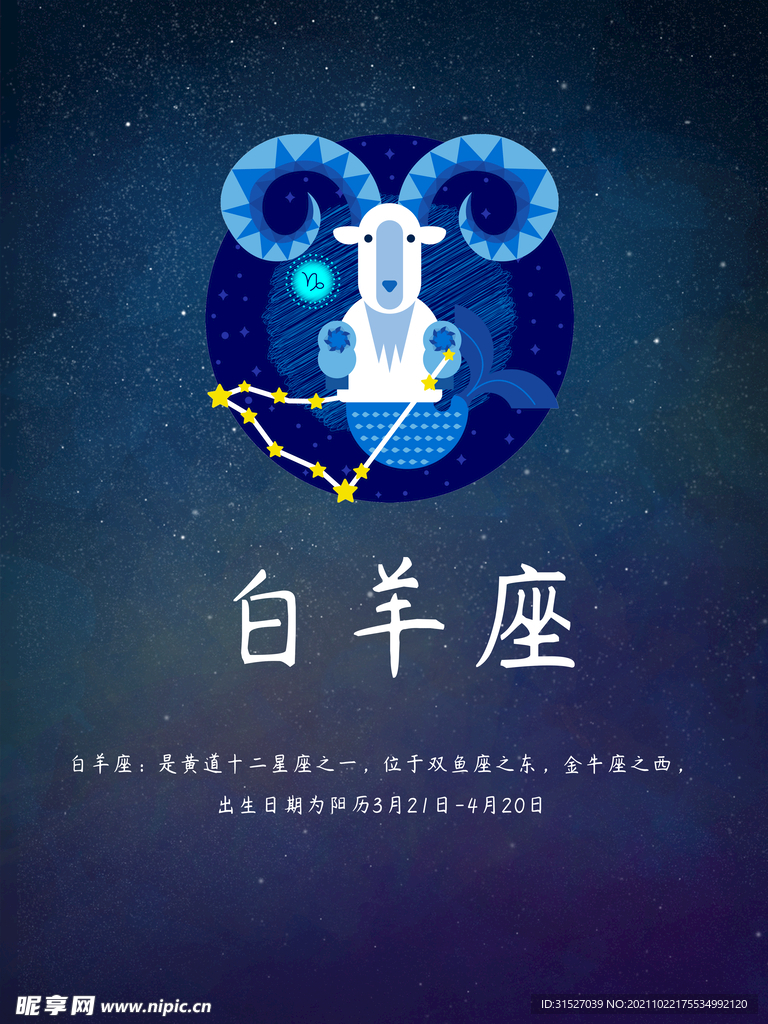 十二星座白羊座海报