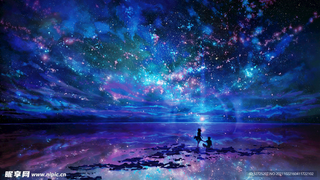电脑壁纸 星空 动漫