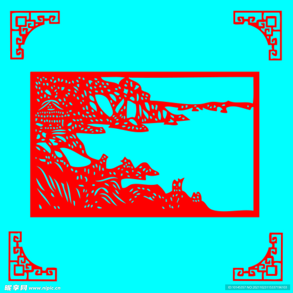 大山剪纸