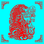 老虎剪纸