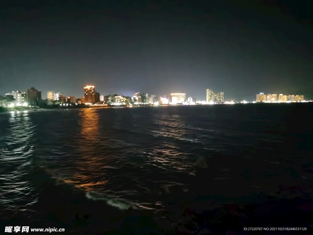 双月湾海景夜色