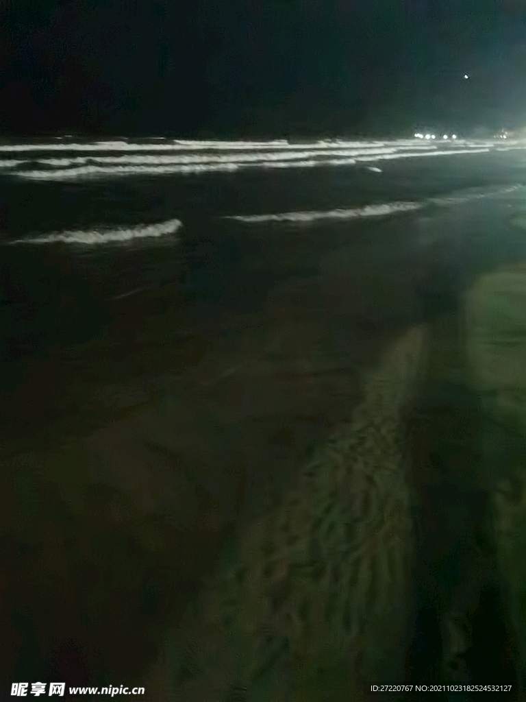 双月湾大海夜色