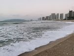 双月湾大海 海浪