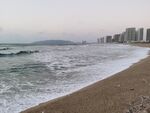 双月湾大海潮水 海浪汹涌