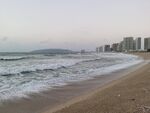 双月湾晨曦海边 海浪