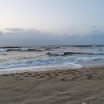 惠州双月湾晨曦 大海海浪