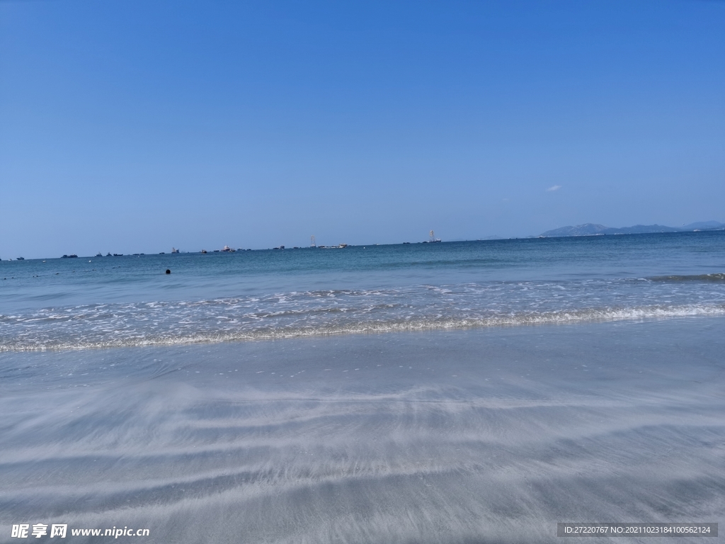 惠州双月湾大海海滩风景