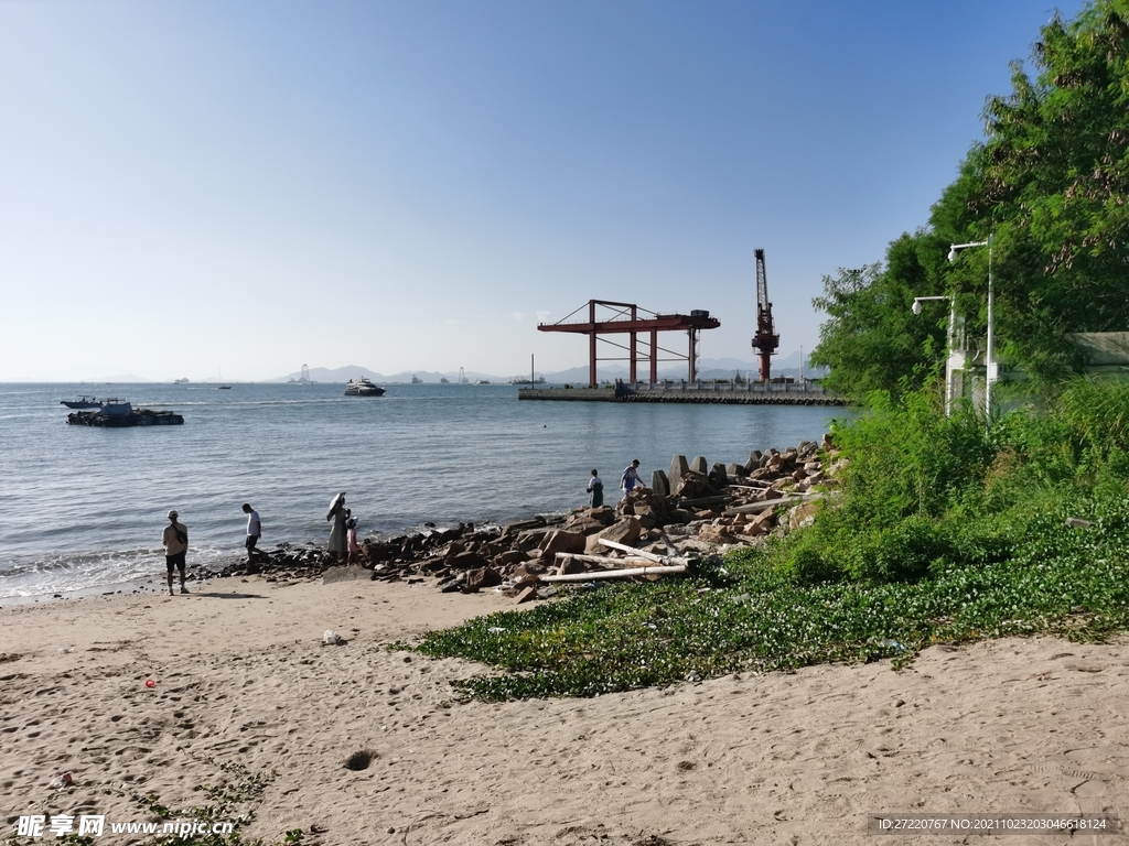 惠州双月湾  大海蓝天风景