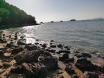惠州双月湾  海滩礁石风光