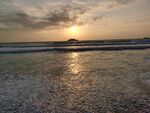 惠州双月湾 大海日出 涨潮