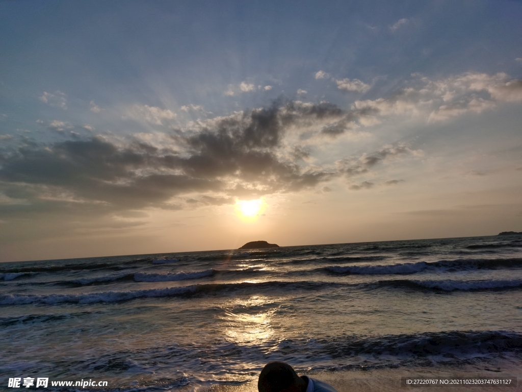 惠州双月湾大海看日出