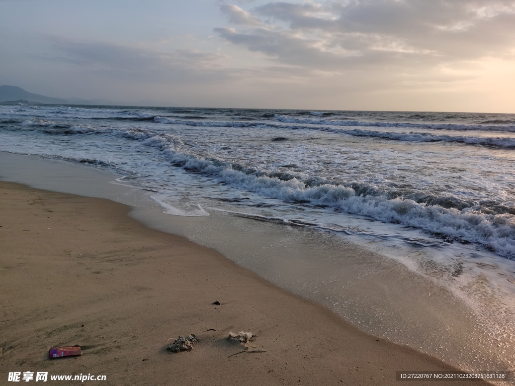 惠州双月湾 大海海浪