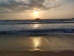 惠州双月湾大海日出风景