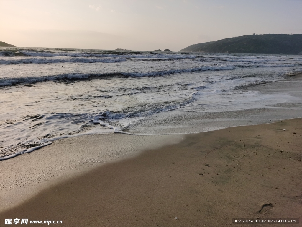 双月湾 大海 海浪 沙滩