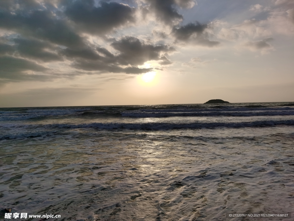 惠州双月湾 海浪风光