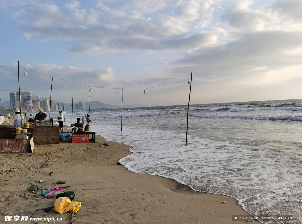 惠州双月湾 大海 海浪汹涌