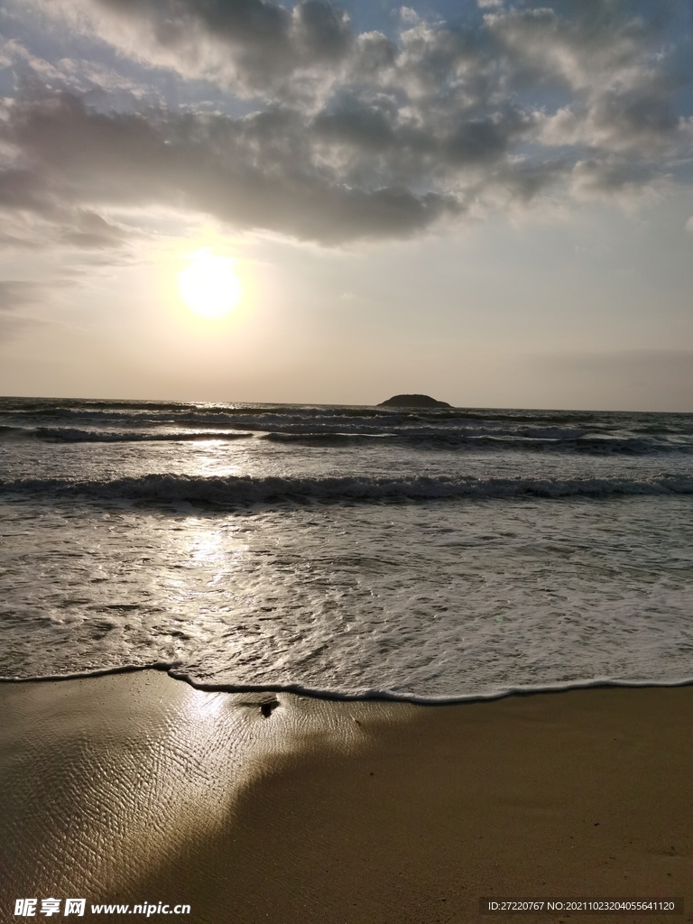 惠州虹海湾海浪 海滩风光