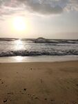 海边日出 大海  海浪 海滩