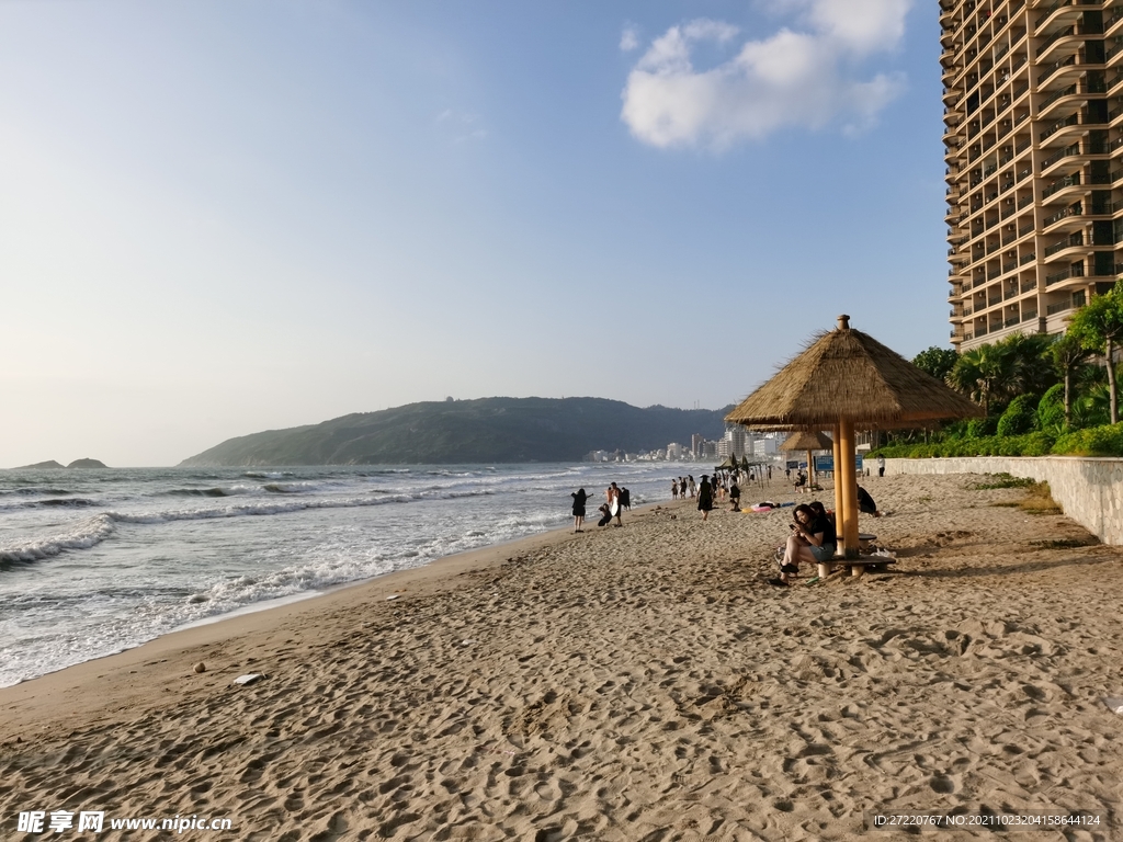 海浪 大海 沙滩 惠州虹海湾