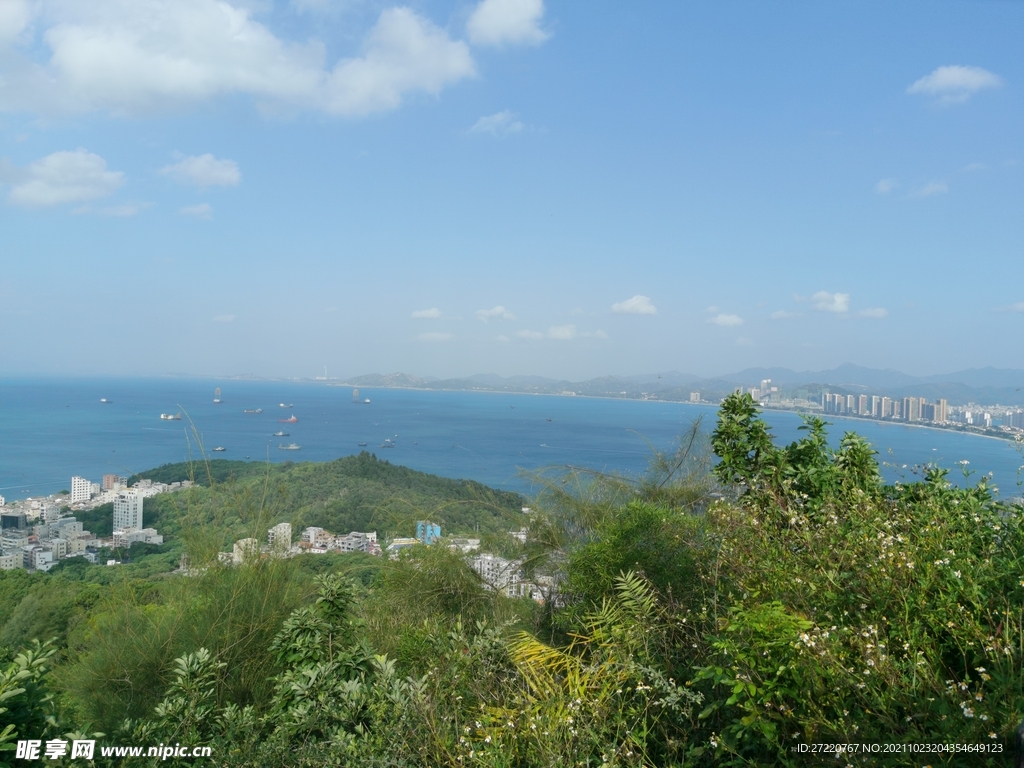 惠州双月湾大海蓝天风景