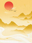 国潮风背景 