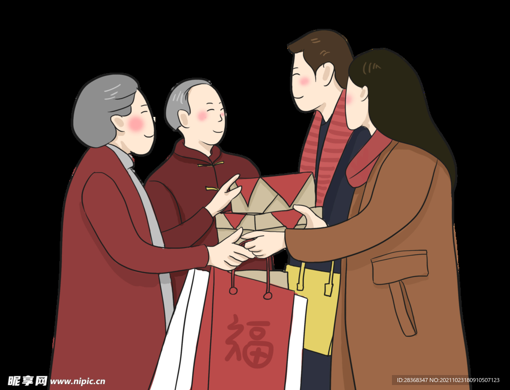 一家人团圆素材