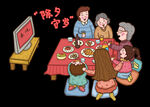 一家人团圆素材